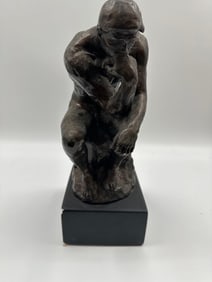 "The Thinker" Style Bronze Sculpture by Alva, Dated 1981