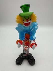 Murano Glass Clown Figurine