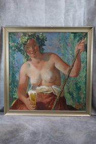 Jakub Obrovsky (Czech Republic, 1882-1949) Oil On Canvas