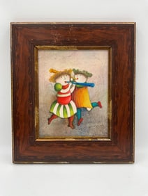 The Flute Players by Roybal Oil on Canvas