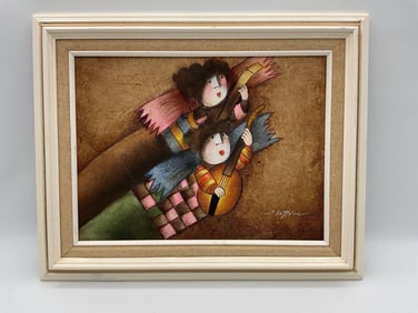 Angelic Duet by Roybal Oil on Canvas