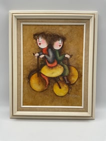 Tandem Ride by Roybal Oil on Canvas