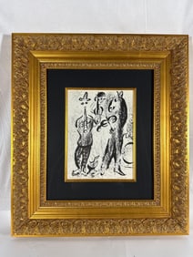 "Les Saltimbanques" by Marc Chagall Lithograph