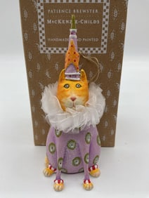 Pepe Polka Dot Cat Ornament by Patience Brewster for MacKenzie-Childs