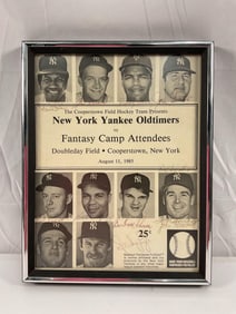 New York Yankee Oldtimers vs. Fantasy Camp Attendees - Signed