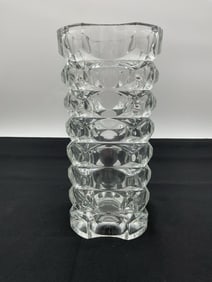 Luminarc France Textured Crystal-Style Vase