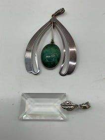 Pair of Vintage Modernist Pendants