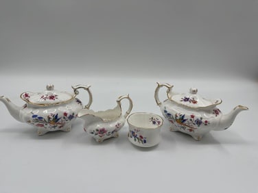 Hammersley "Bird of Paradise" Tea Set 4pc
