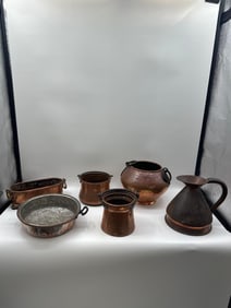 Assorted Vintage Copper Kitchenware