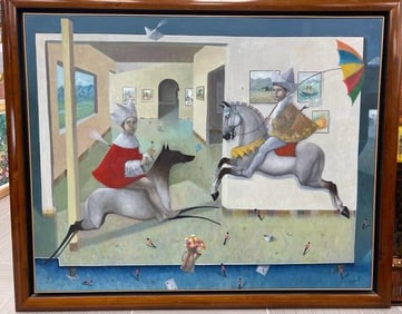 Whimsical surrealist painting