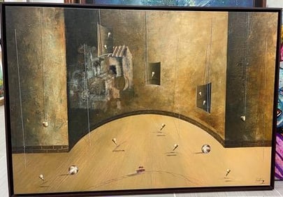 Conceptual surrealist painting