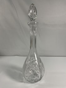 Vintage Royal Doulton Cut Crystal Decanter with Stopper