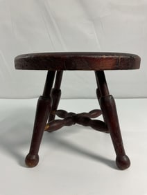 Small vintage wooden stool
