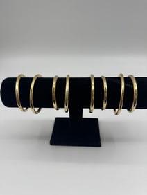 Set of 8 18kt Gold Bangles
