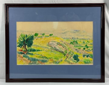 Yves Brayer(France, B.1907-1990) Watercolor