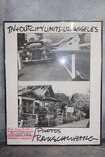 In & Out city limits: Los Angeles, Photographs By Robert Rauschenberg(American,B.1925-2008): In &amp; Out city limits: Los Angeles, framed photograph signed by Robert Ranschenberg exhibition: 27in L:21in
