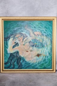 Esteban Najarro (Cuban / American, New York, 1924-2012) Oil painting