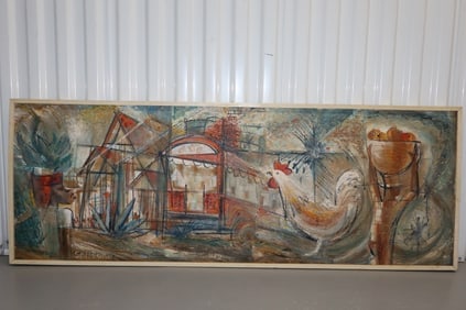 Oil on Board Painting Signed Sansone