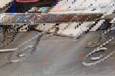 WW2 Liberty Ship Salvage Coffee Table: Coffee table made from World War 2 era liberty ship SS Philip P. Barbour. The table is made from iron and wood ship parts and has the ships boilerplate embedded in the table top, manufactured by The B