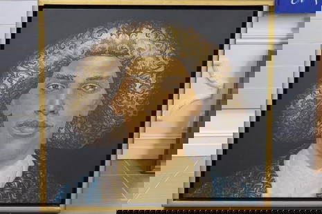 Mario Gruber, Portrait (Brazil, 1927-2011) Oil on Board: Original oil on board painting by Brazilian artist Mario Gruber, Portrait