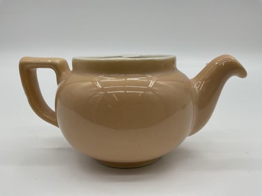 Hall China Peach Teapot
