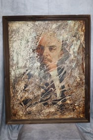 " A Song about Lenin" Oil painting by A. Avdeenko(Ukrainian, Russian)