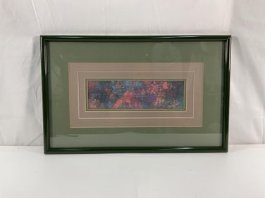 Framed Matted Abstract Print