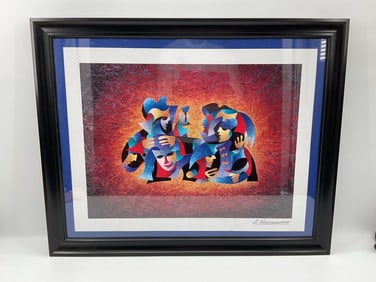 Officers Celebration by Anatole Krasnyansky Ukraine, 1930-2023 Seriolithograph