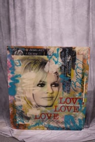 Brigitte Bardot Poster, Lithographic Print on Paper