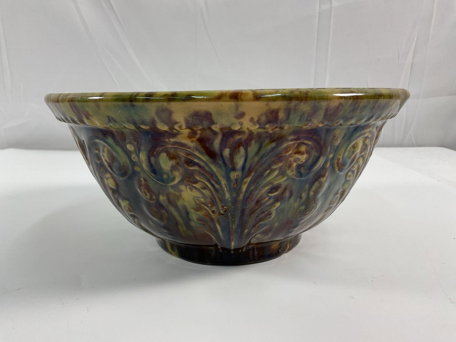 Yellowware Bowl  Rockingham Glaze - Box 15 (1 of 3)