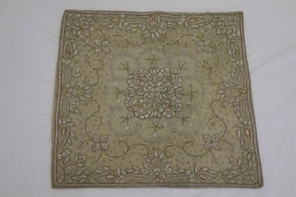 Indian Made Hand Embroidered Pillow Case.