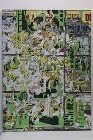 Boris Perez Artega Large Mixed Media Pop art: Colombian artist Boris Perez Artega Large Mixed Media Pop art. Dimensions: L:43in H:59in