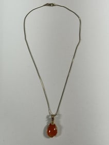Chain With Semi Precious Stone