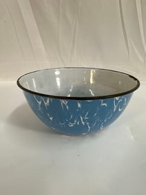 Antique Blue and White Mixing or Serving Bowl - Graniteware Box 1 - Photo 2