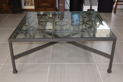 French Wrought Iron Gate Coffee Table