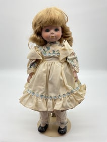 Vintage Kingstate Porcelain Doll with Glasses