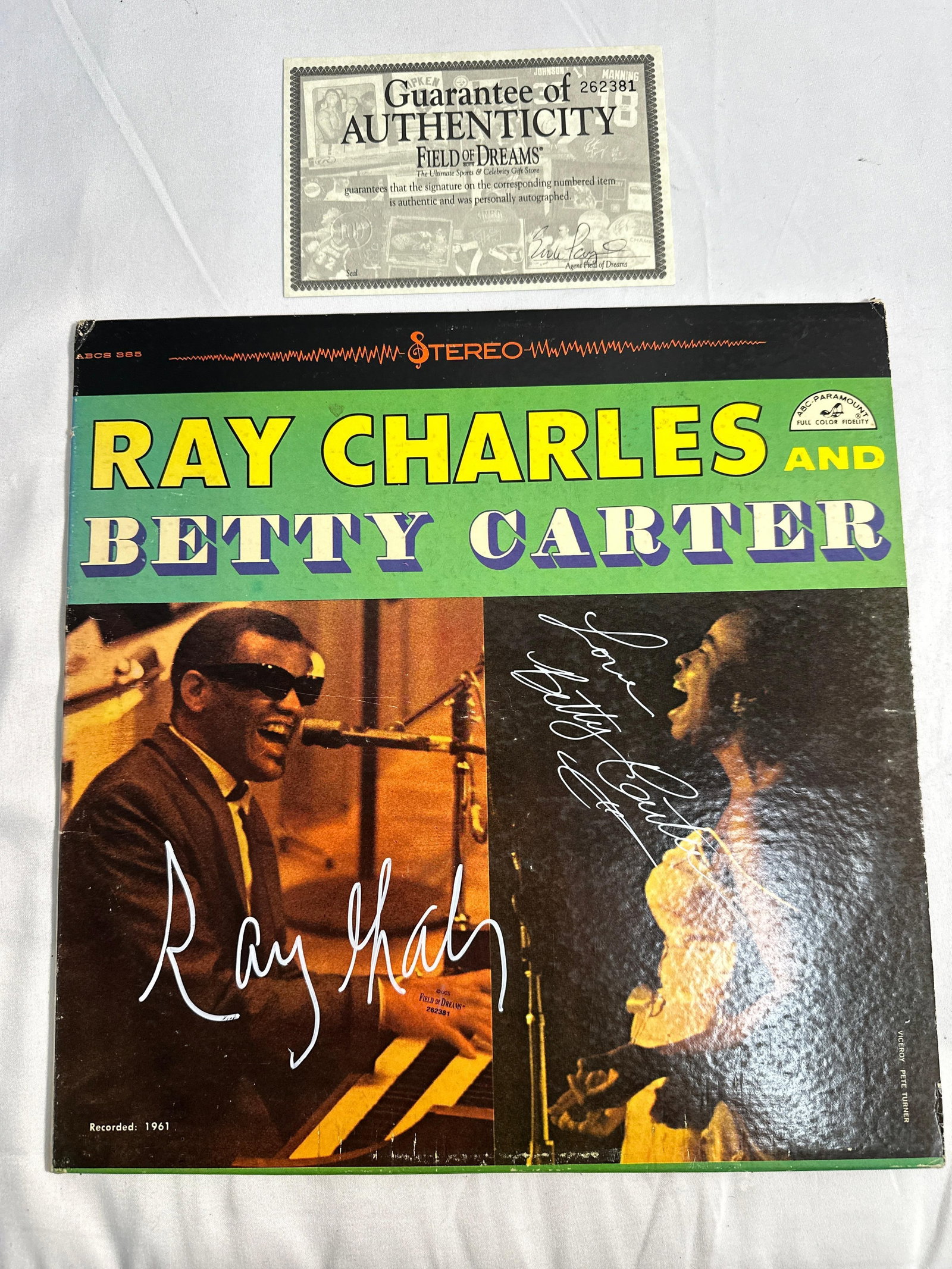 Ray Charles & Berry Carter - Vinyl - Autpgraphed (1 of 2)