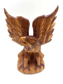 Hand-Carved Wooden Eagle – Jamaica 2016
