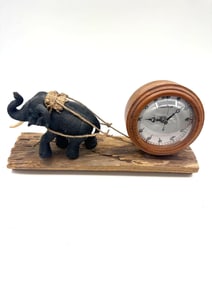 "SiamClock" Elephant Desk Clock