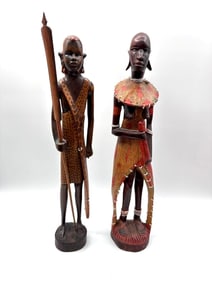 Hand-carved African Tribal Figures