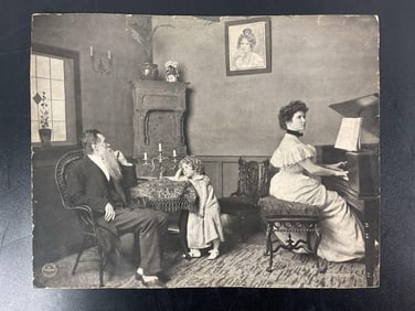 "Memories" – Antique Photogravure Print by P.W. Geurin