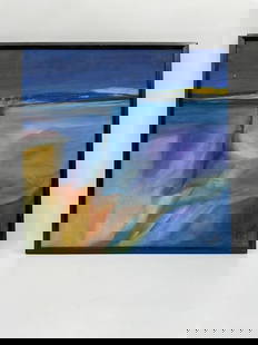 Abstract Oil painting signed JPV: Abstract artwork, signed JPV.  Dimensions: H25in L25in