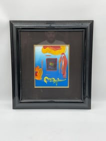 "Heart Suite" by Peter Max (German/American, b.1937) Mixed Media