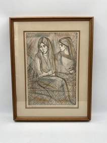 Naomi by Irving Amen(American, 1918-2011) Etching