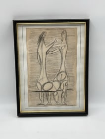 Abstract Figures by H. Brummer Drawing