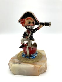 "Freddie the Freeloader" Clown Pirate by Ron Lee Red, Skeleton Collection