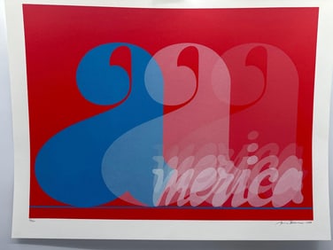 Jack Brusca America Hand Signed Numbered Silkscreen ART