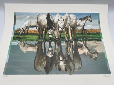 Fran Bull Horses of the Camargue Hand Signed & Numbered ART
