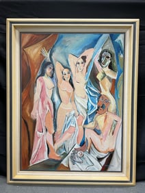 Homage to Les Demoiselles d'Avignon by Pazzano