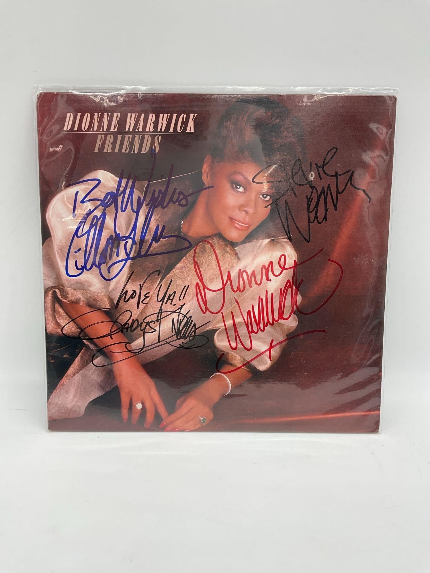 Signed "Friends" Album by Dionne Warwick (1 of 3)